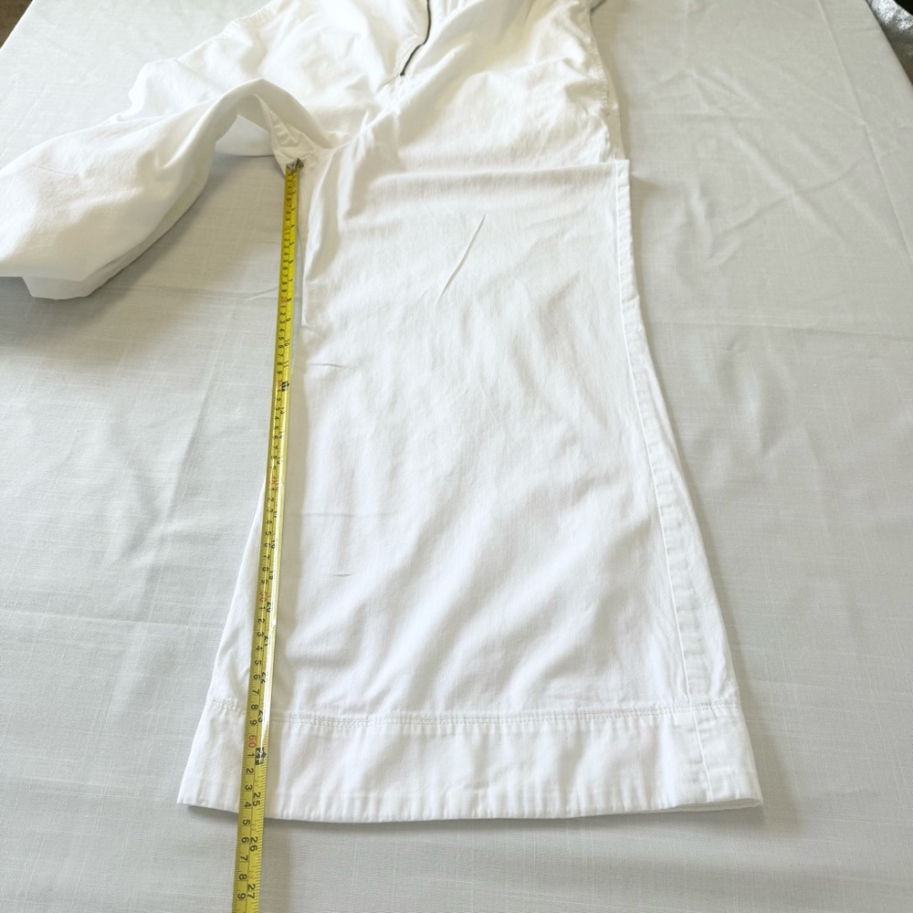 Free People Sun Valley Wide-Leg Jumpsuit w/Ruffles in Ivory White Size 12 - Picture 8 of 16